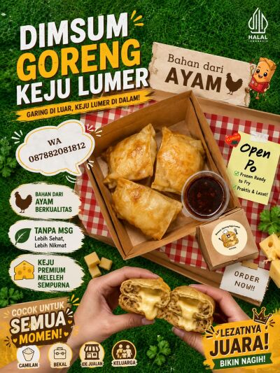 Dimsum goreng keju